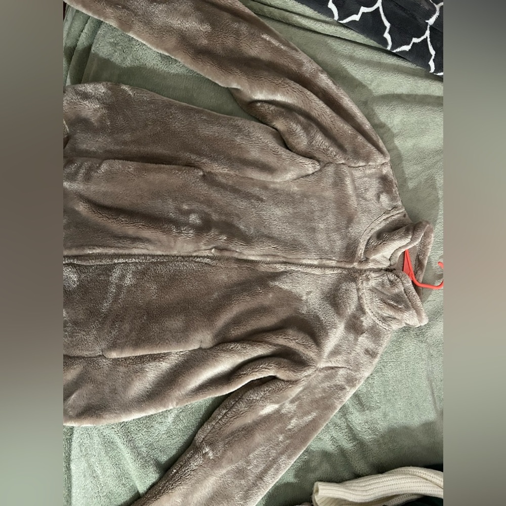 Brown fuzzy sweater